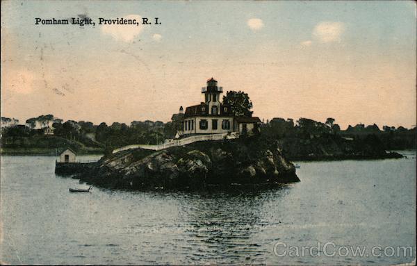 Providence,RI Pomham Light Rhode Island Charles H. Seddon Publ. Postcard Vintage