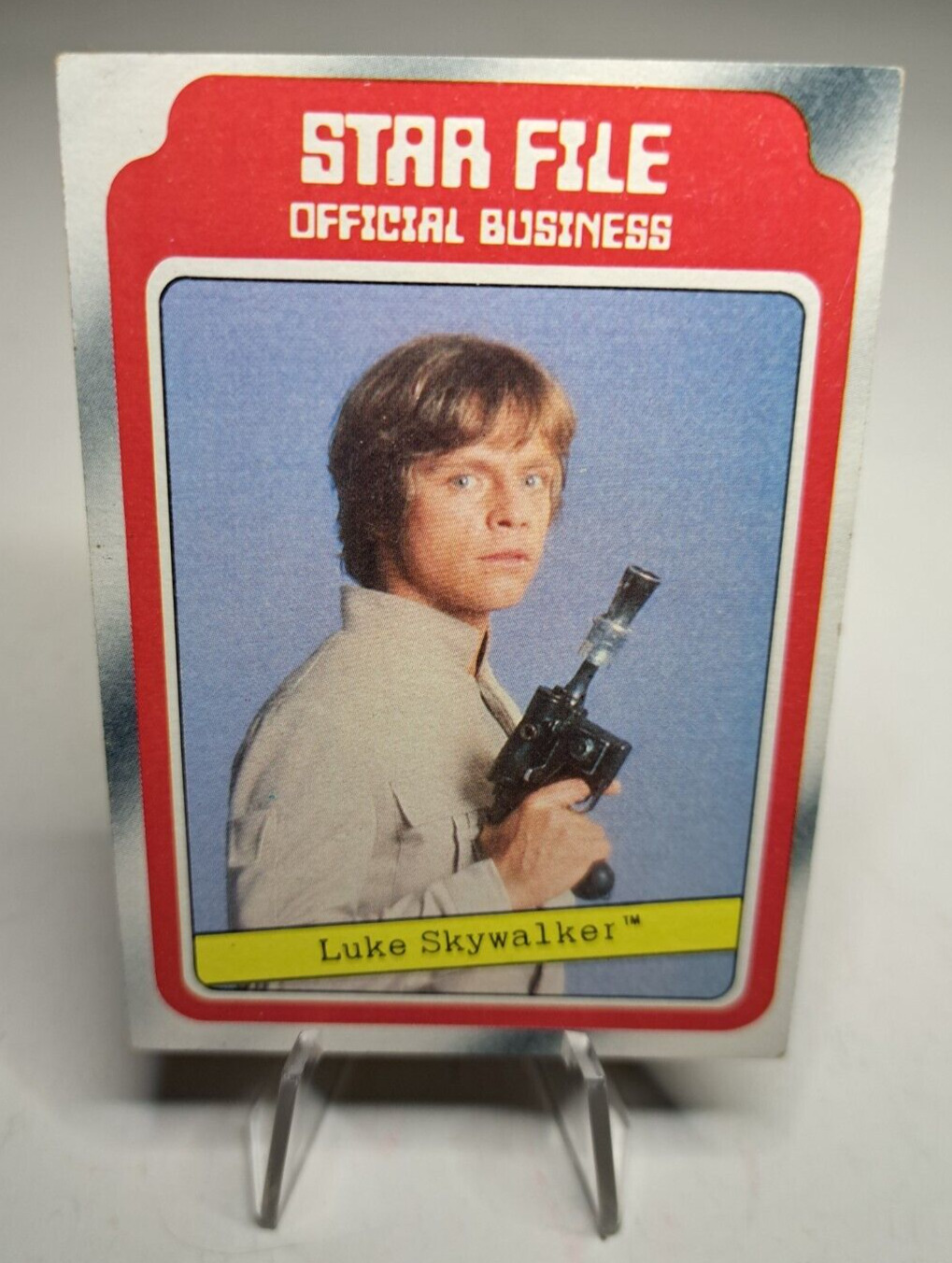 Star Wars Luke Skywalker Star File 1980 Topps #2 Empire Strikes Back Mark Hamill