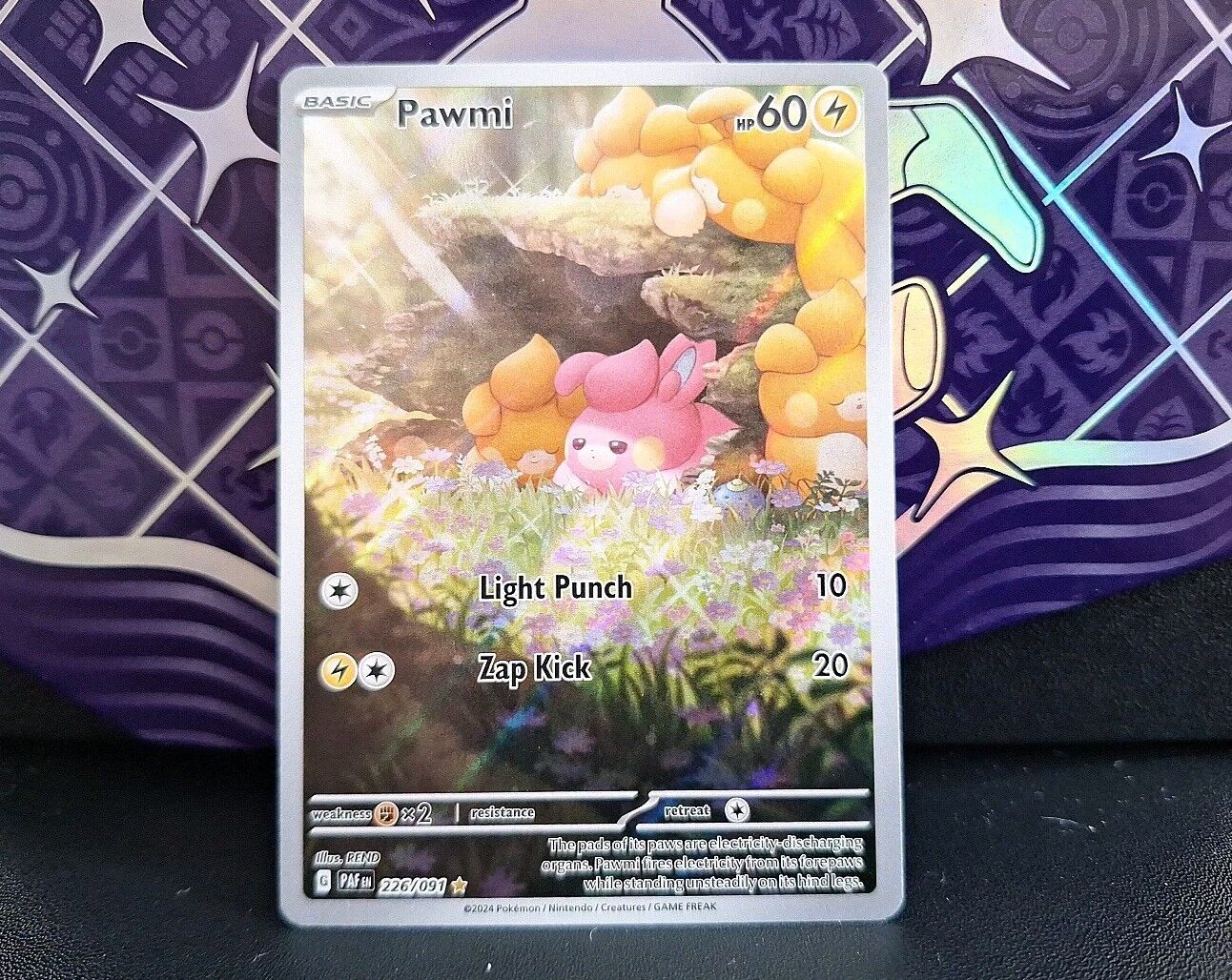 Pawmi - 226/091 - Paldean Fates - Mint - Pokémon TCG - Art Rare