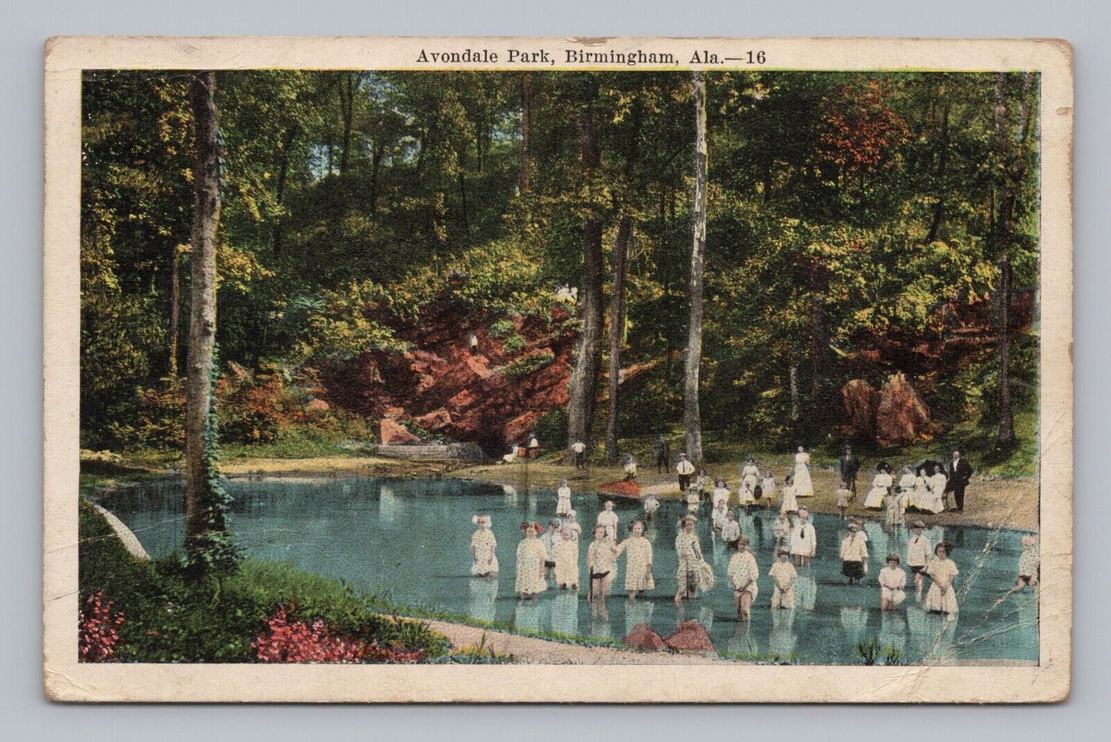 Postcard Avondale Park Birmingham Alabama c1926