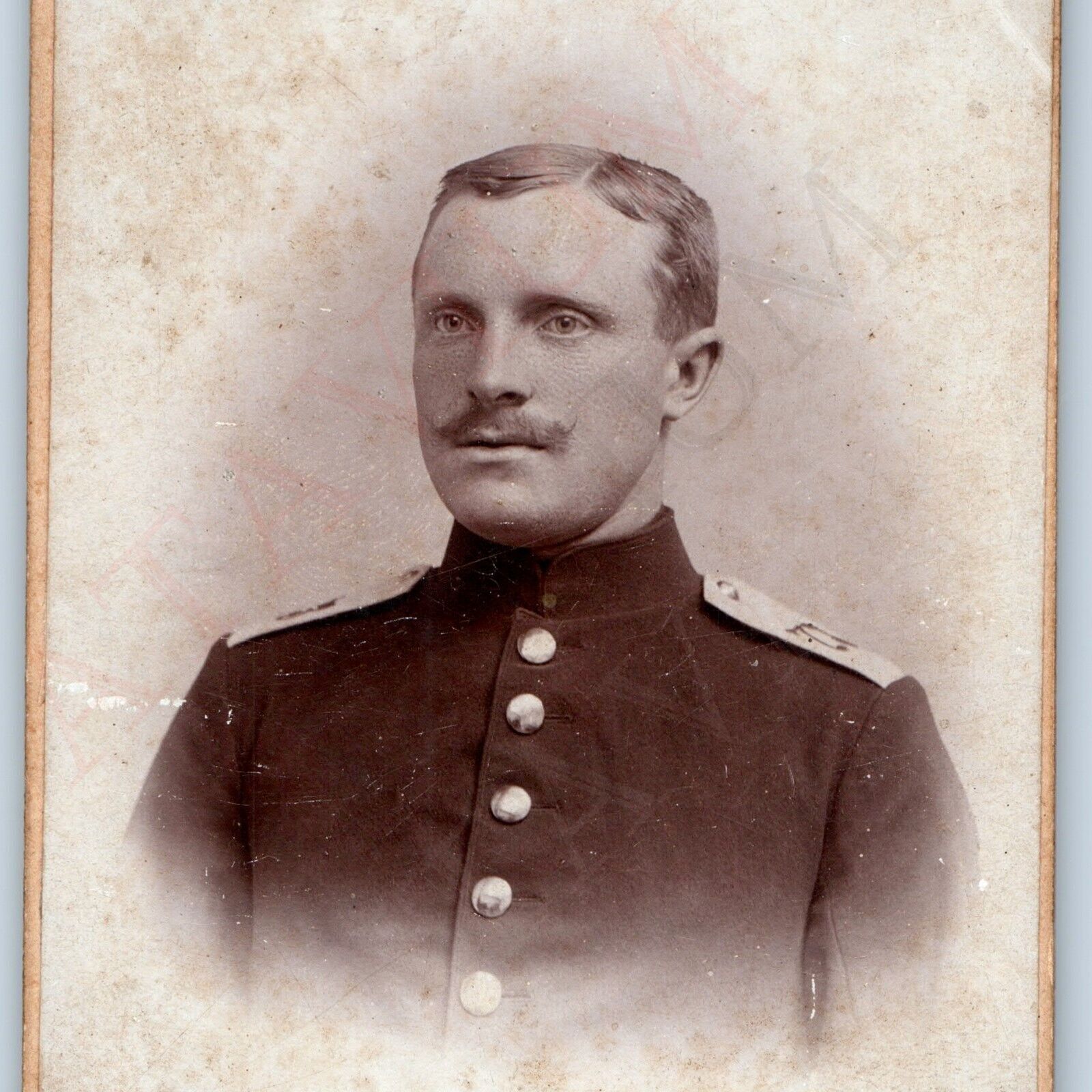 c1870s Hannover-Linden, Germany Military Man CdV Uniform Photo Card Soldier H37