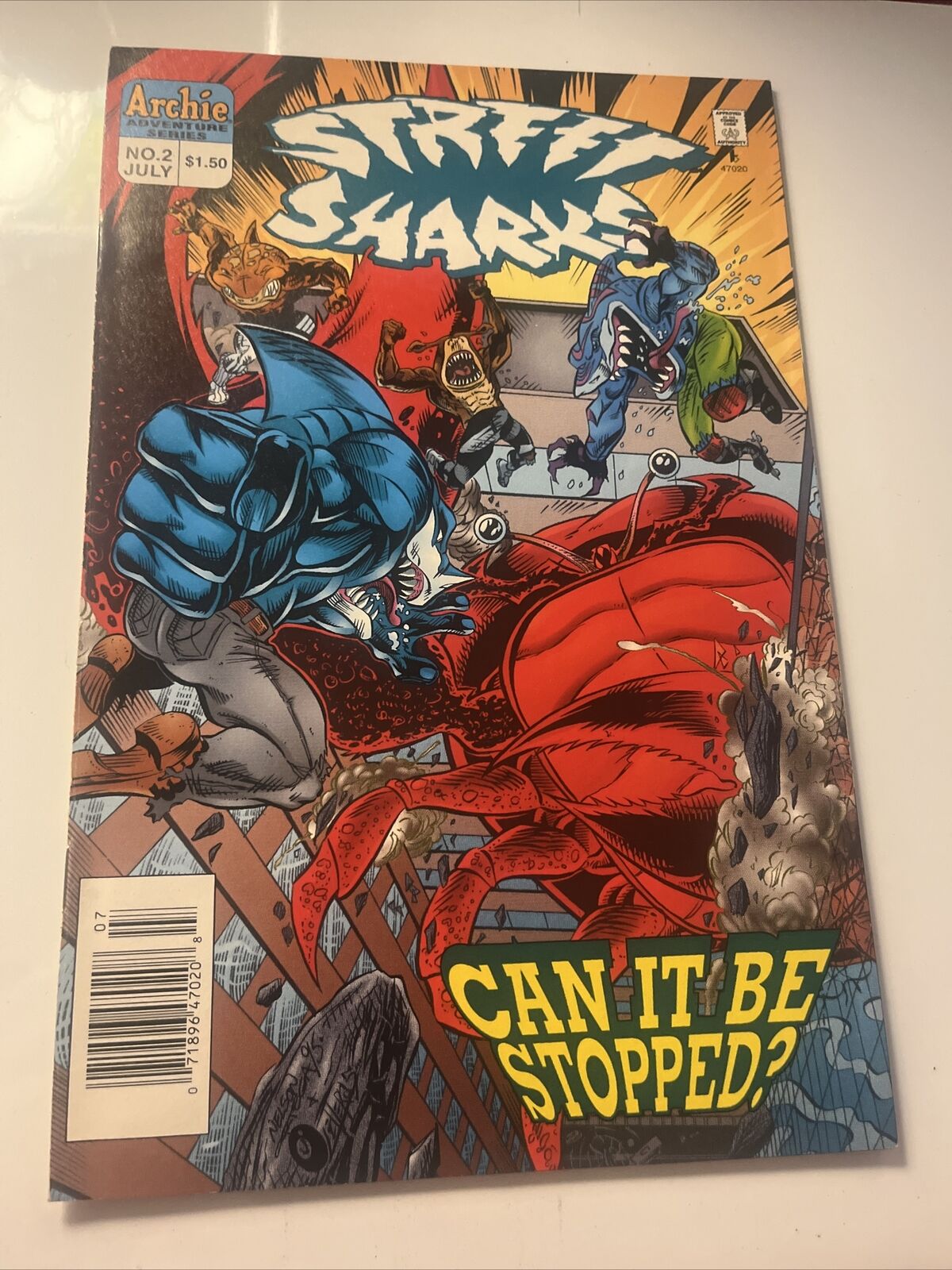 Street Sharks #2 (ARCHIE COMICS Publications, Inc. July 1996) RARE Newsstand