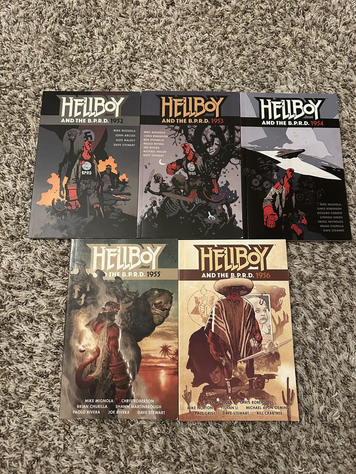 Hellboy And The BPRD 1952-1956 Tpb Lot Trade Mike Mignola Dark Horse Comic
