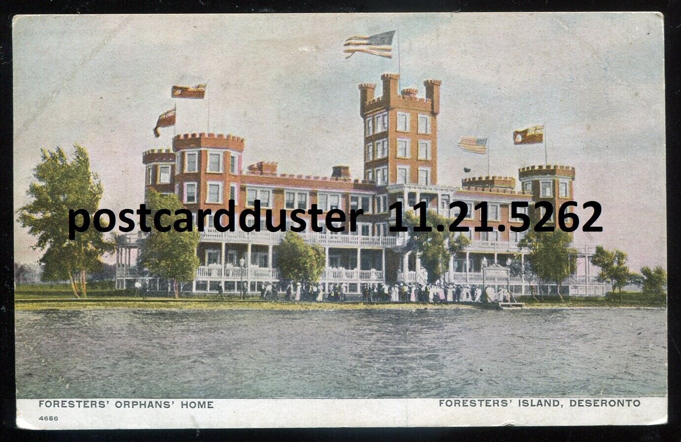 DESERONTO Ontario Postcard 1910s Foresters Island Orphanage