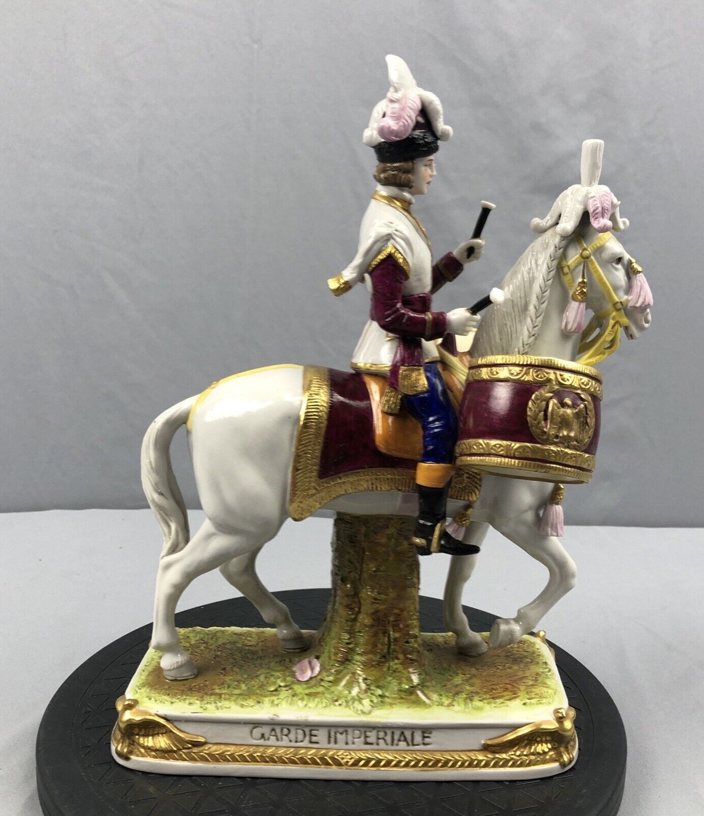 Scheibe-Alsbach Porcelain Napoleon's Imperial Guard Drummer on Horseback German