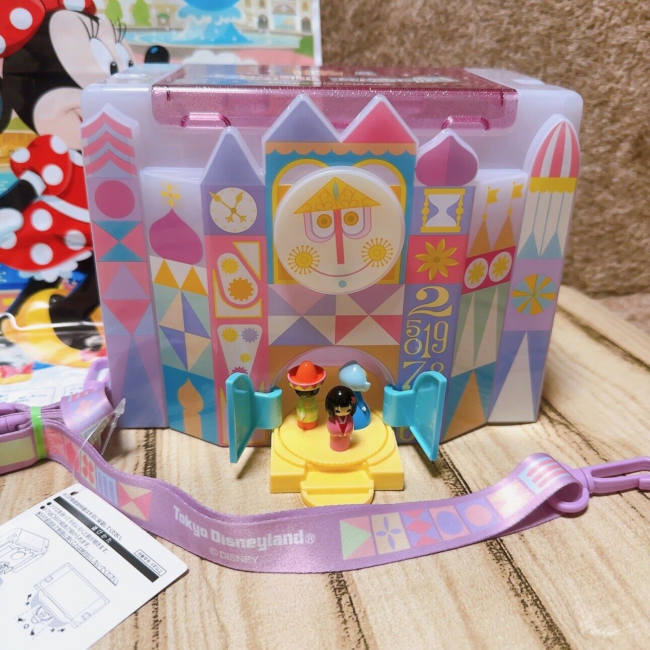 Tokyo Disneyland It\'s a Small World Popcorn Bucket Case TDR Limited Japan Disney