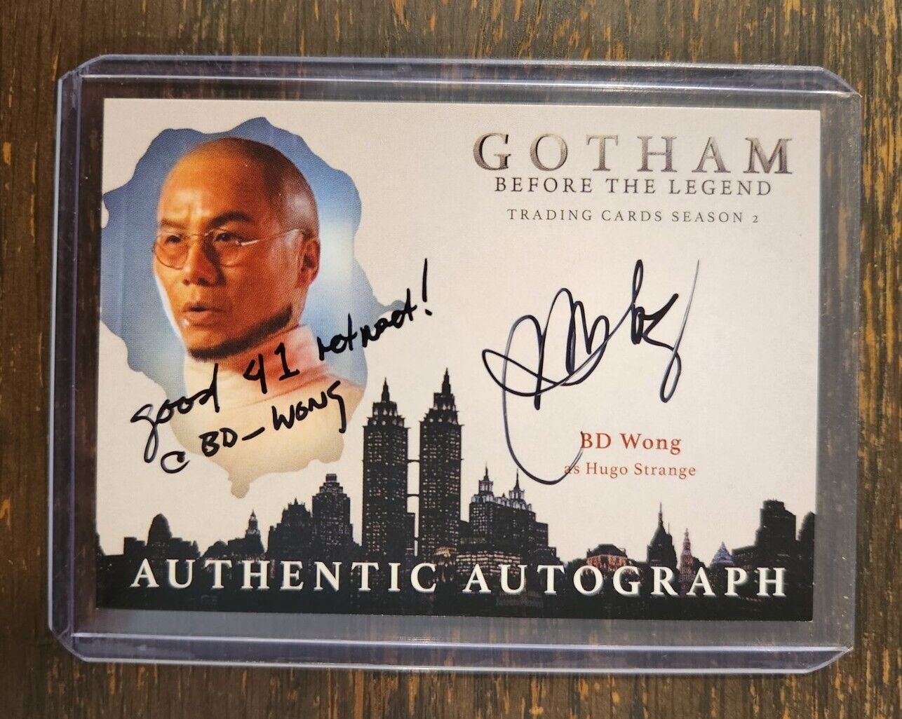 2017 Gotham Season 2 BD Wong as Hugo Strange Autograph With Inscription