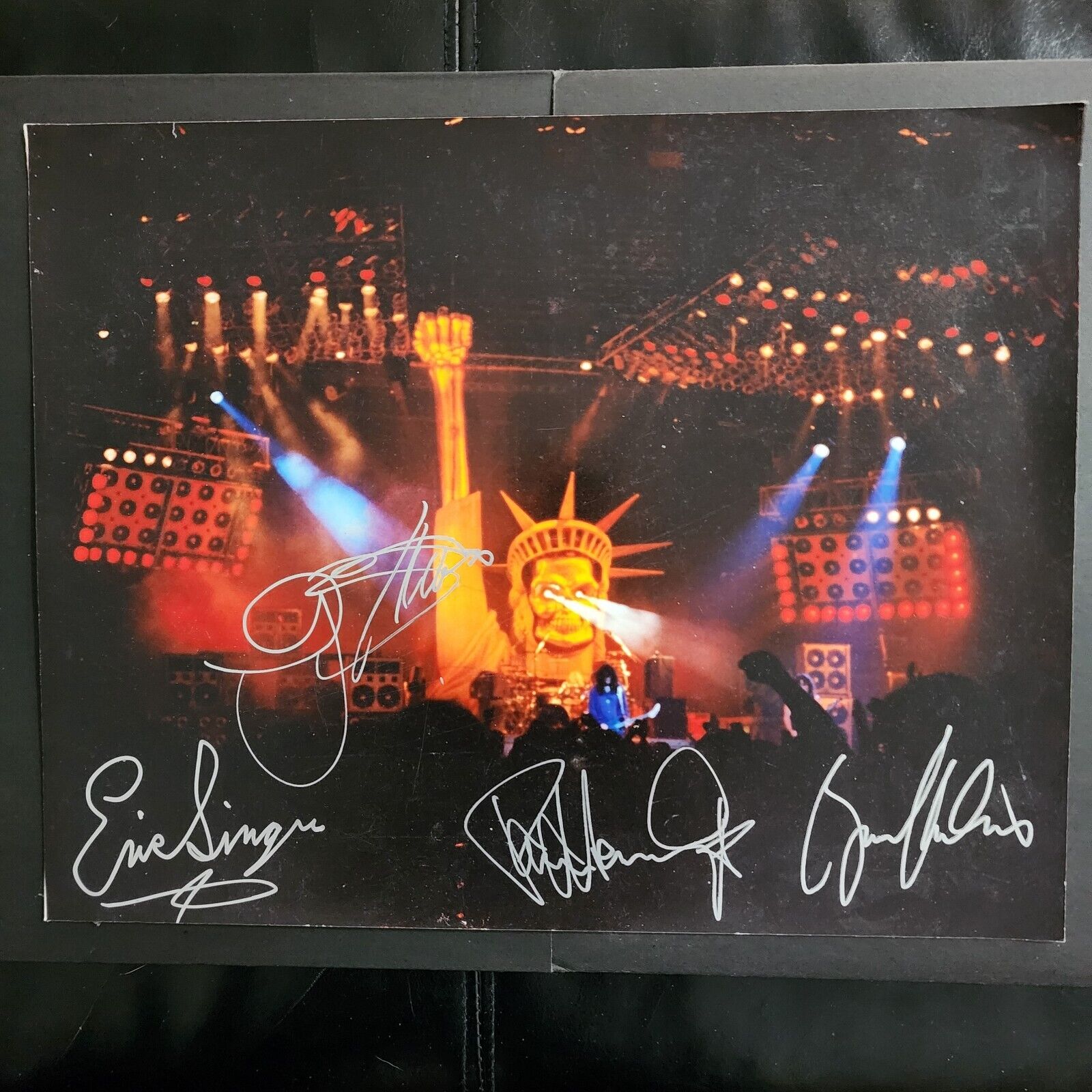 KISS Gene Simmons, Paul Stanley, Eric Singer, Bruce Kulick Signed 11x14 Photo