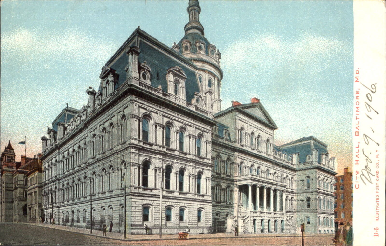 City Hall ~ Baltimore Maryland MD ~ UDB postcard dated 1906