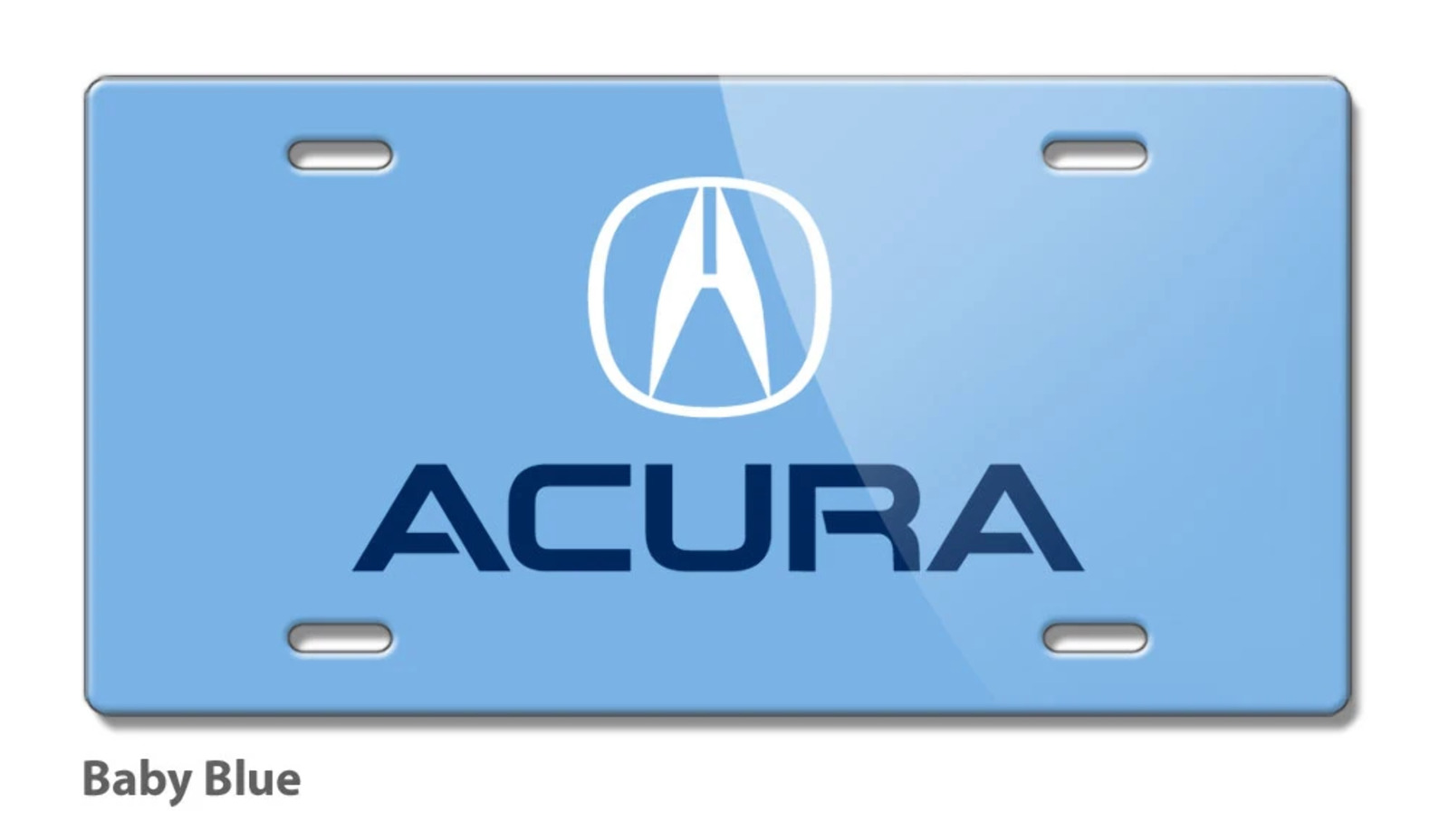 Acura Logo Novelty License Plate - Aluminum - 16 colors - Made in the USA