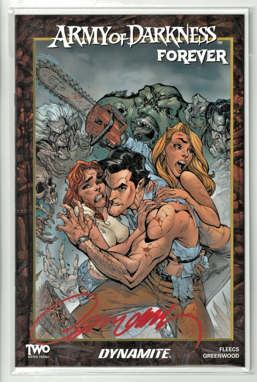 Army of Darkness Forever #2 (2023 Dynamite) Signed J Scott Campbell Cover E 1:10