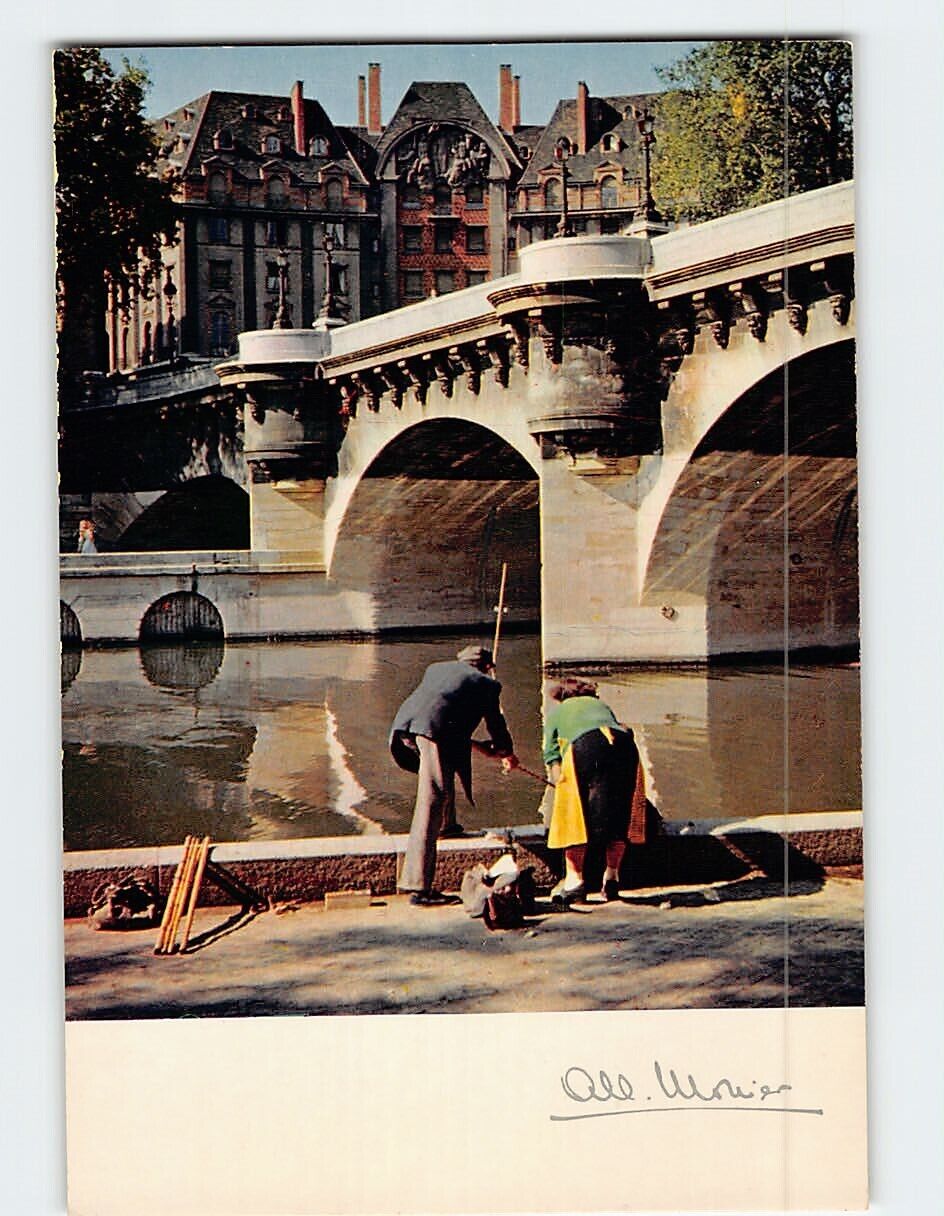 Postcard Un dimanche au Pont Neuf Paris France