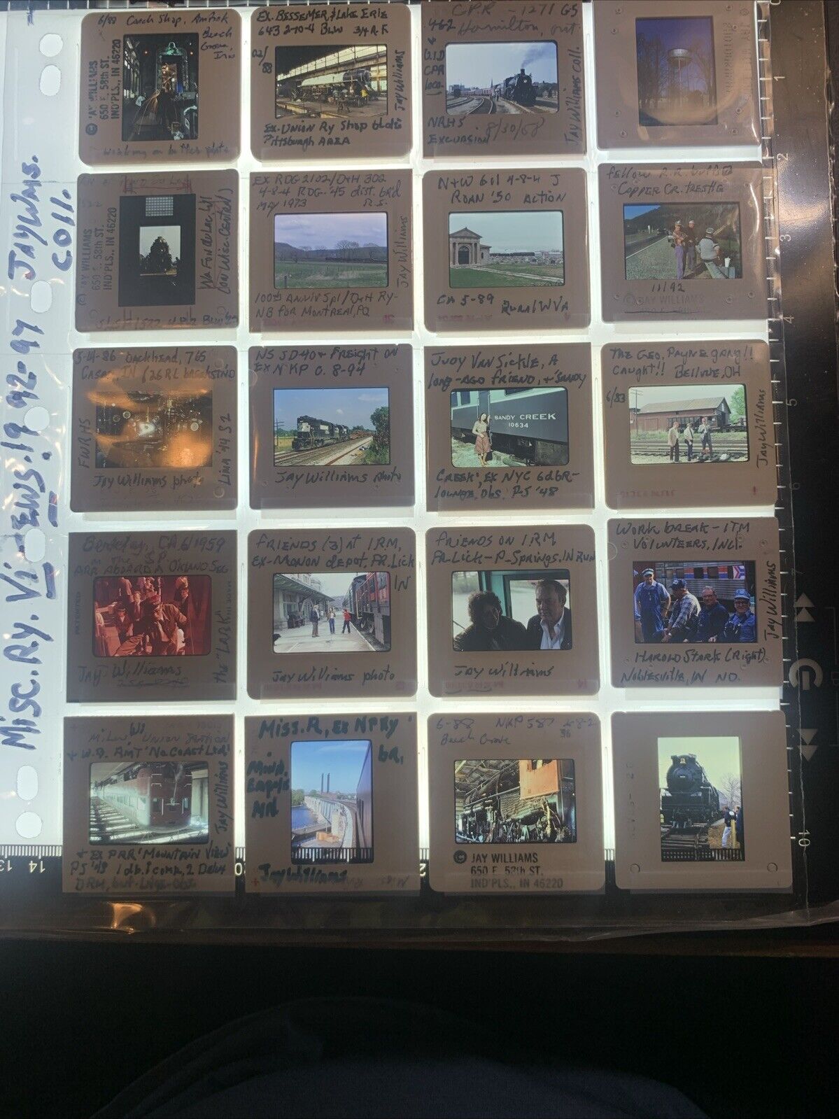 Lot 20 Trains related 2x2 35mm Original Slides 1992-97 -T20