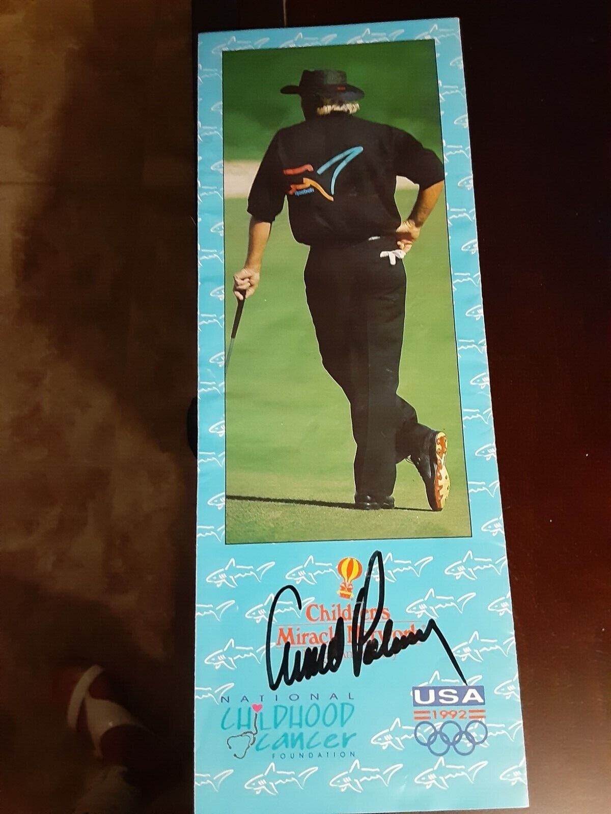 golf memorabilia signed by Arnold Palmer 1992  Shark Shootout 