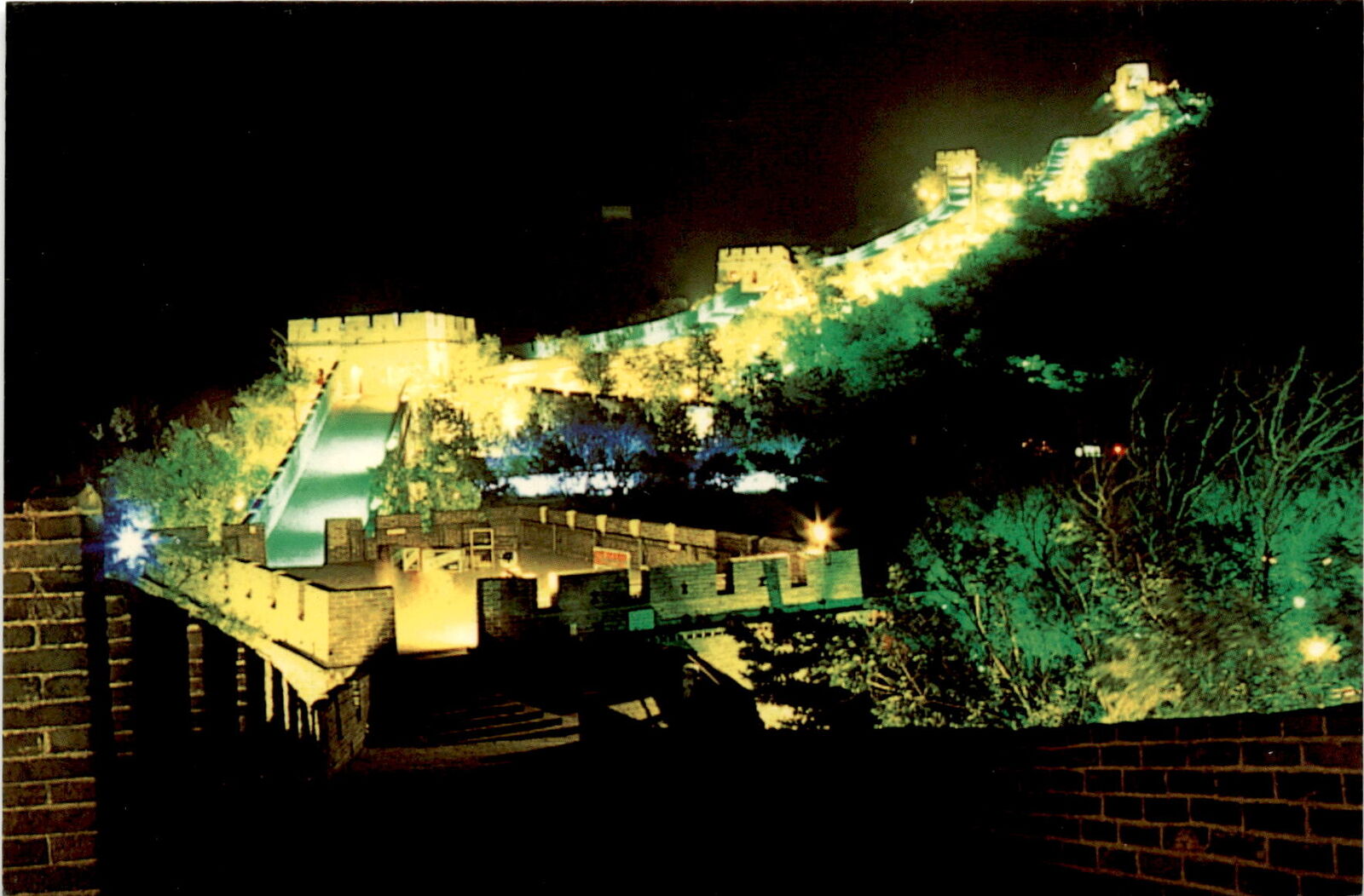 Great Wall at Badaling, Badaling, postal code, mailing, location Postcard