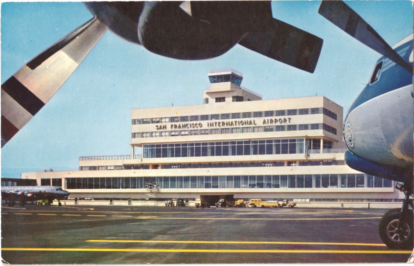 San Francisco, California CA-International Airport-Vintage Postcard Unposted
