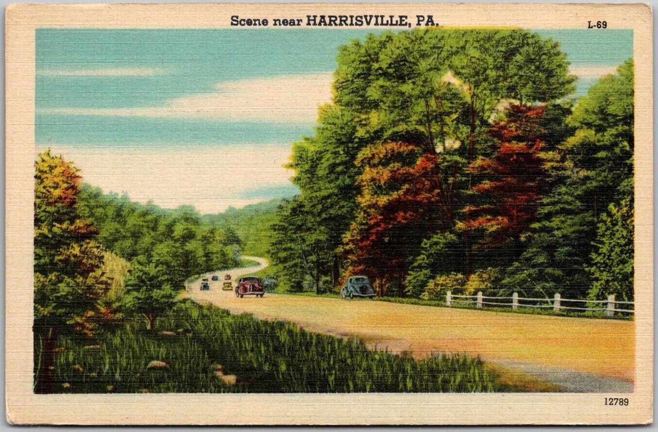 Postcard: Scene near Harrisville, Pennsylvania A68