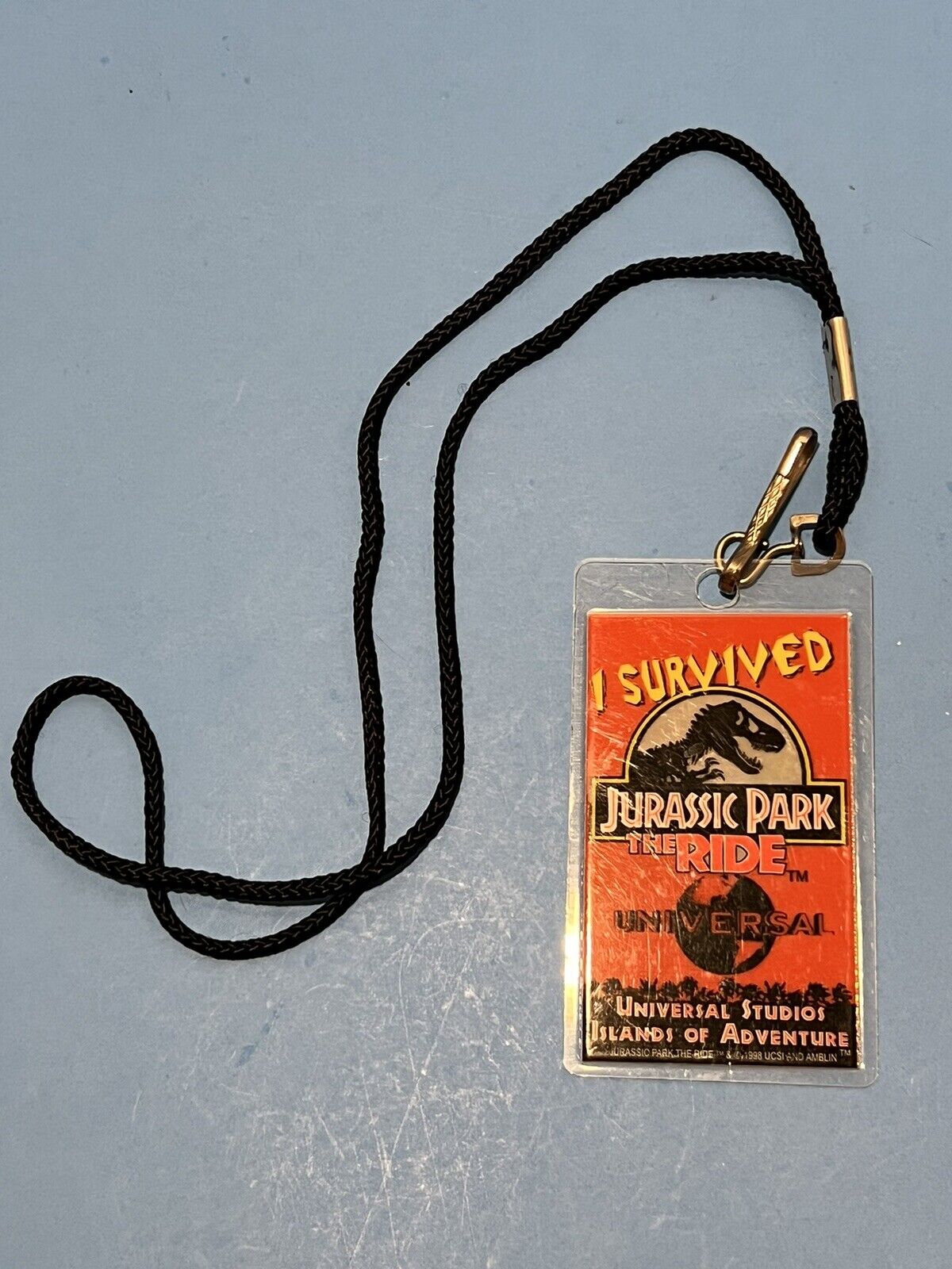 I Survived Jurassic Park The Ride 1998 Laminated Card From Universal Studios