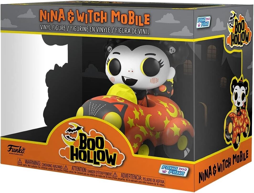 Officially Licensed Boo Hollow Nina in Witch Mobile Paka Paka Ride Vinyl Figure