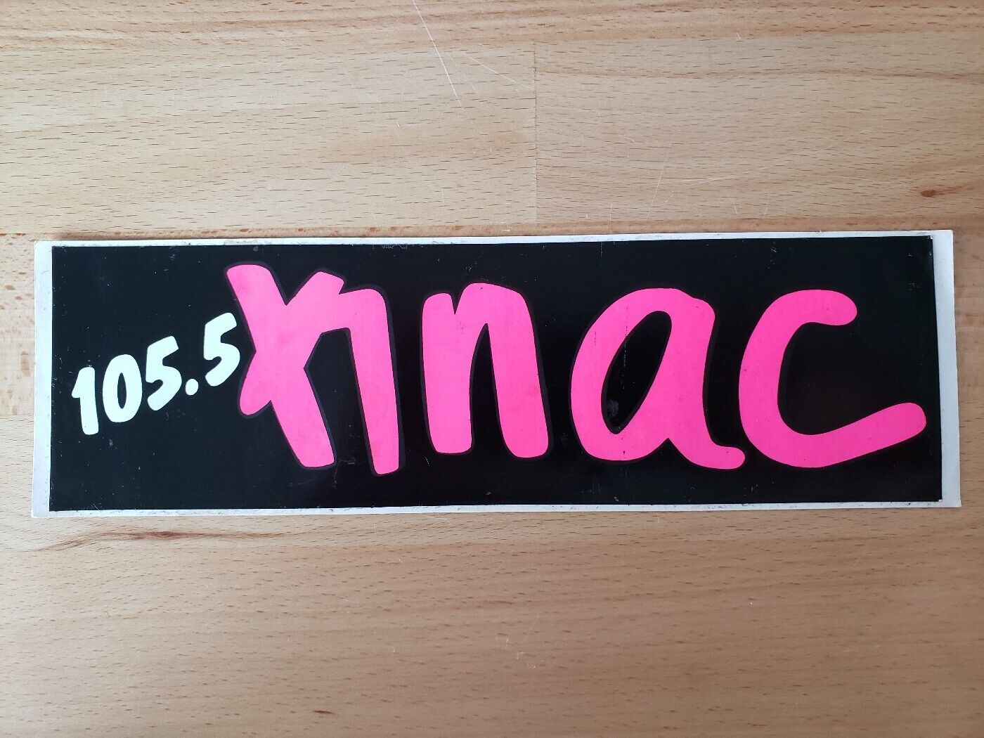 Vintage KNAC 105.5 Los Angeles Radio Station Bumper Sticker