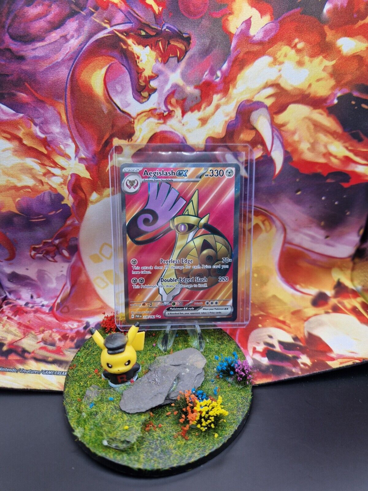 Aegislash EX - 230/182 - Full Art Ultra Rare - Paradox Rift - Pokemon TCG