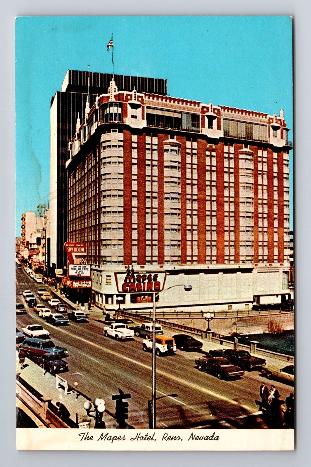 Reno NV-Nevada, Mapes Hotel, Advertisement, Antique, Vintage Souvenir Postcard