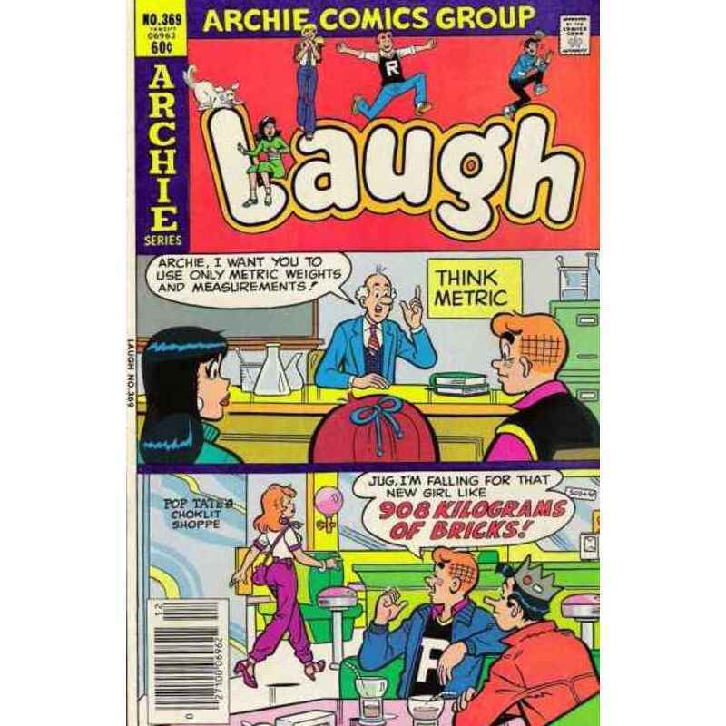 Laugh Comics #369 in Near Mint minus condition. Archie comics [r&