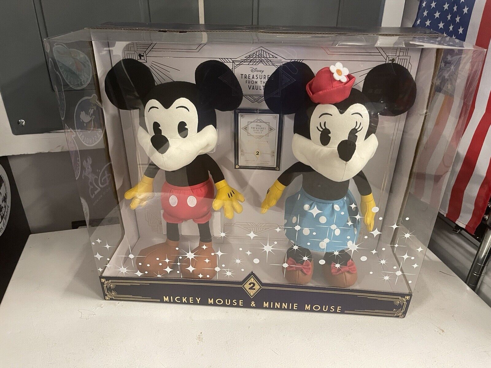Disney Treasures From The Vault Limited Edition Mickey & Minnie Mouse Plush 15\