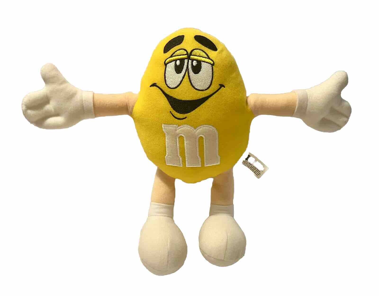 M&Ms Yellow M&M Character 11’ Posable Plush New Without Tags Vintage