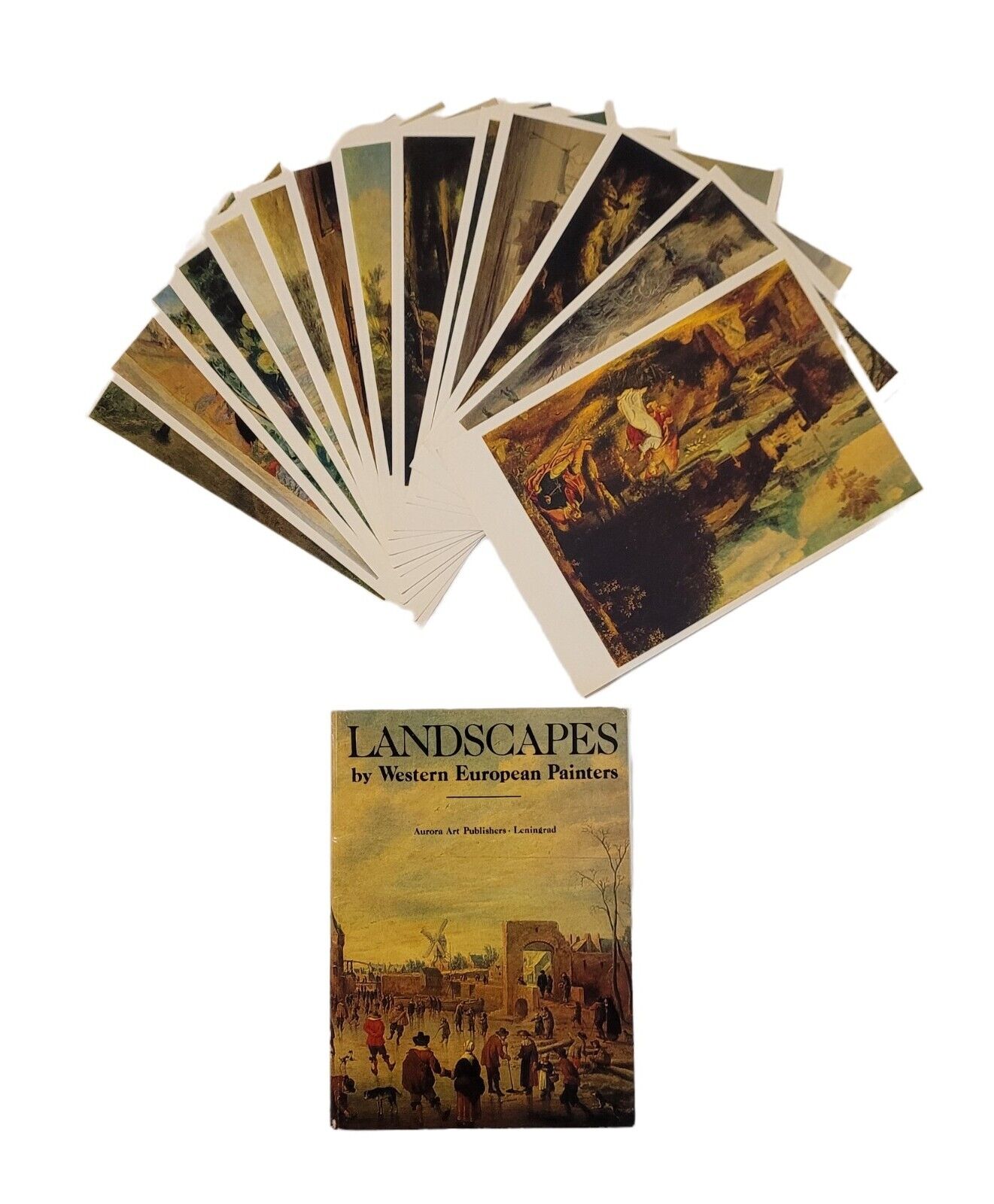 Vtg Postcards Book Landscapes by Western European Painters Aurora Art Publishers