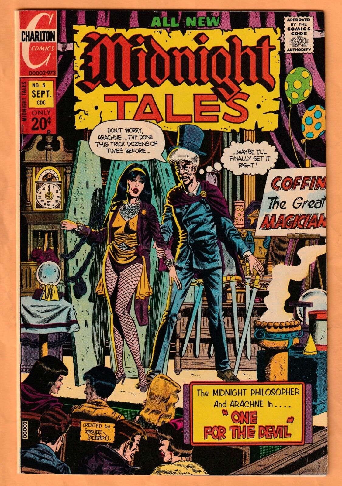 Charlton MIDNIGHT TALES No. 5 (1973) One for the Devil VF
