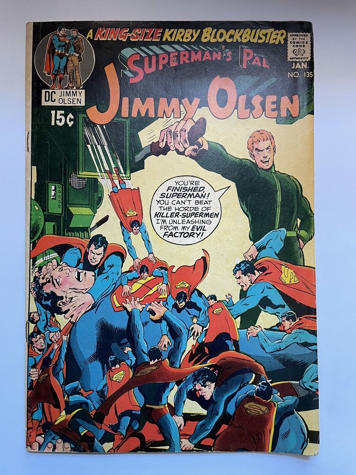 Superman\'s Pal Jimmy Olsen #135 DC Comics 2nd Darkseid Cameo App 1971 🔑
