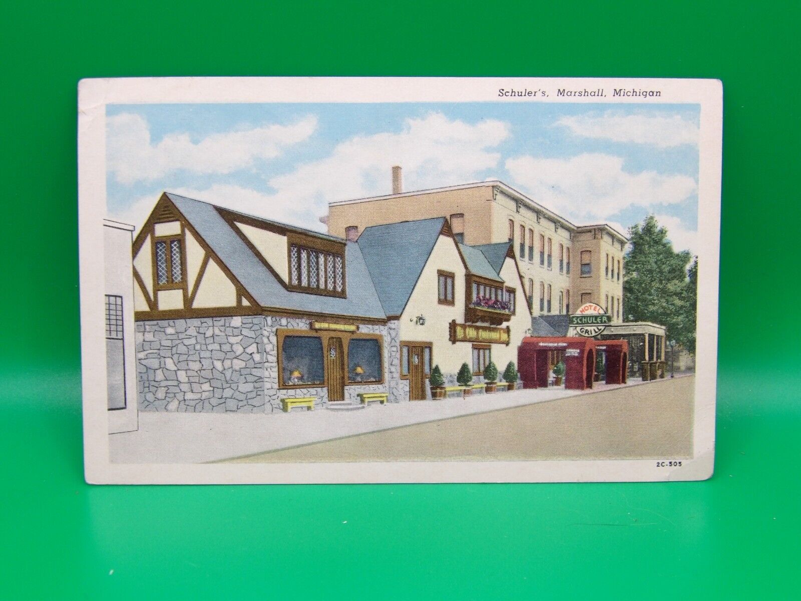 Vintage Postcard, Schuler\'s, Marshall, Michigan