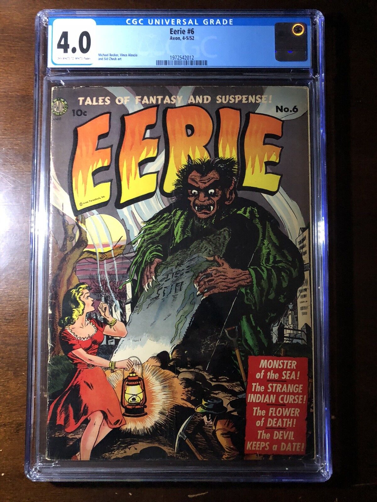 Eerie #6 (1952) - Pre-Code Horror  Good Girl Art PCH GGA - CGC 4.0
