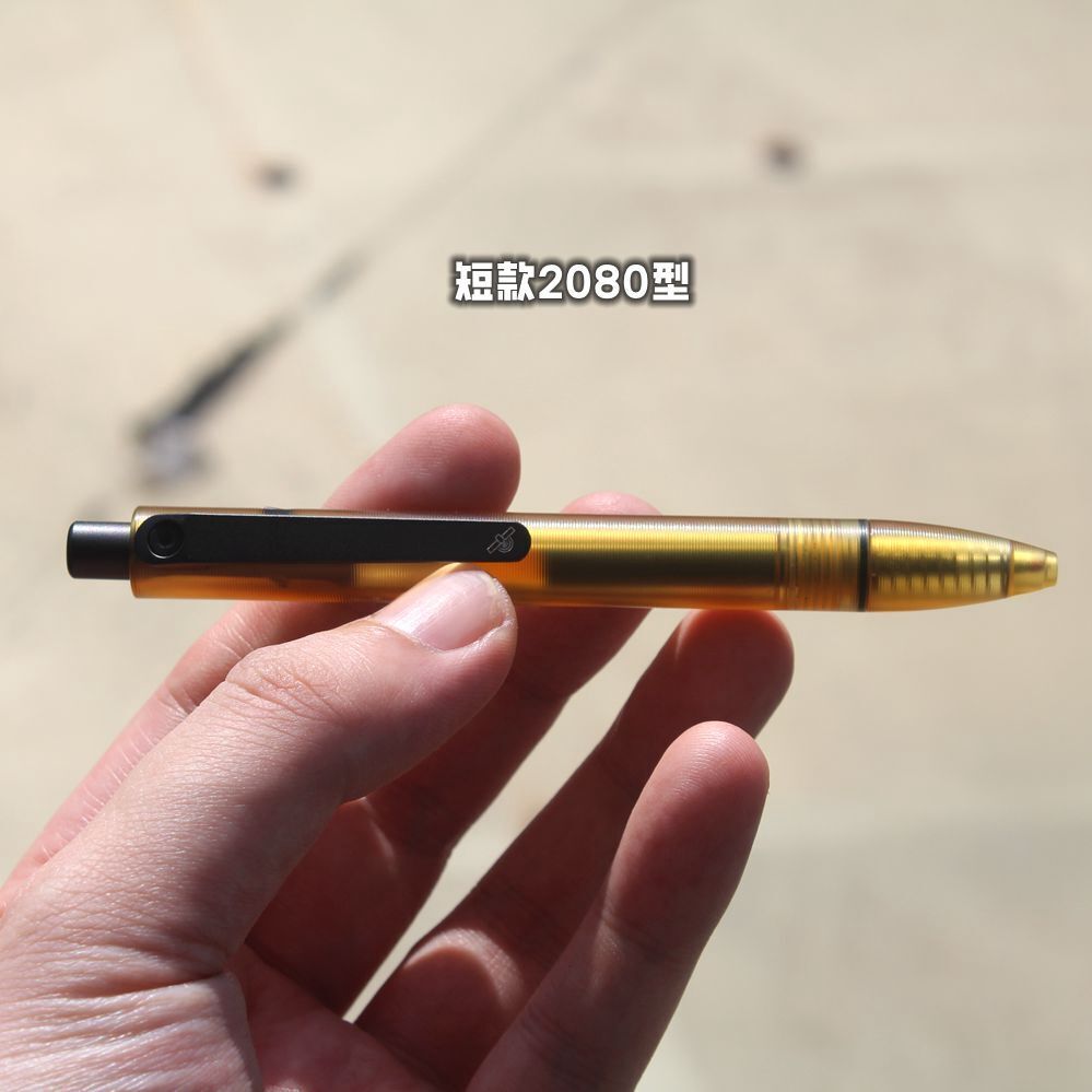 1 Pc ULTEM Made Bolt Pen with Titanium Pocket Clip Wring Pen Short/Long Version
