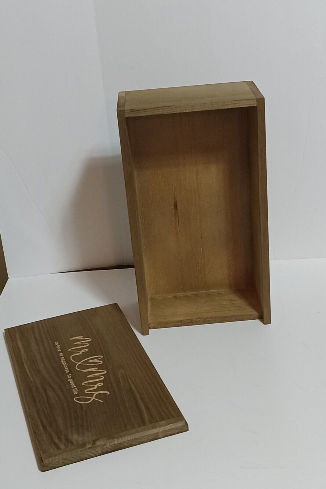 Cedar Keepsake Wedding Gift Box With Lid