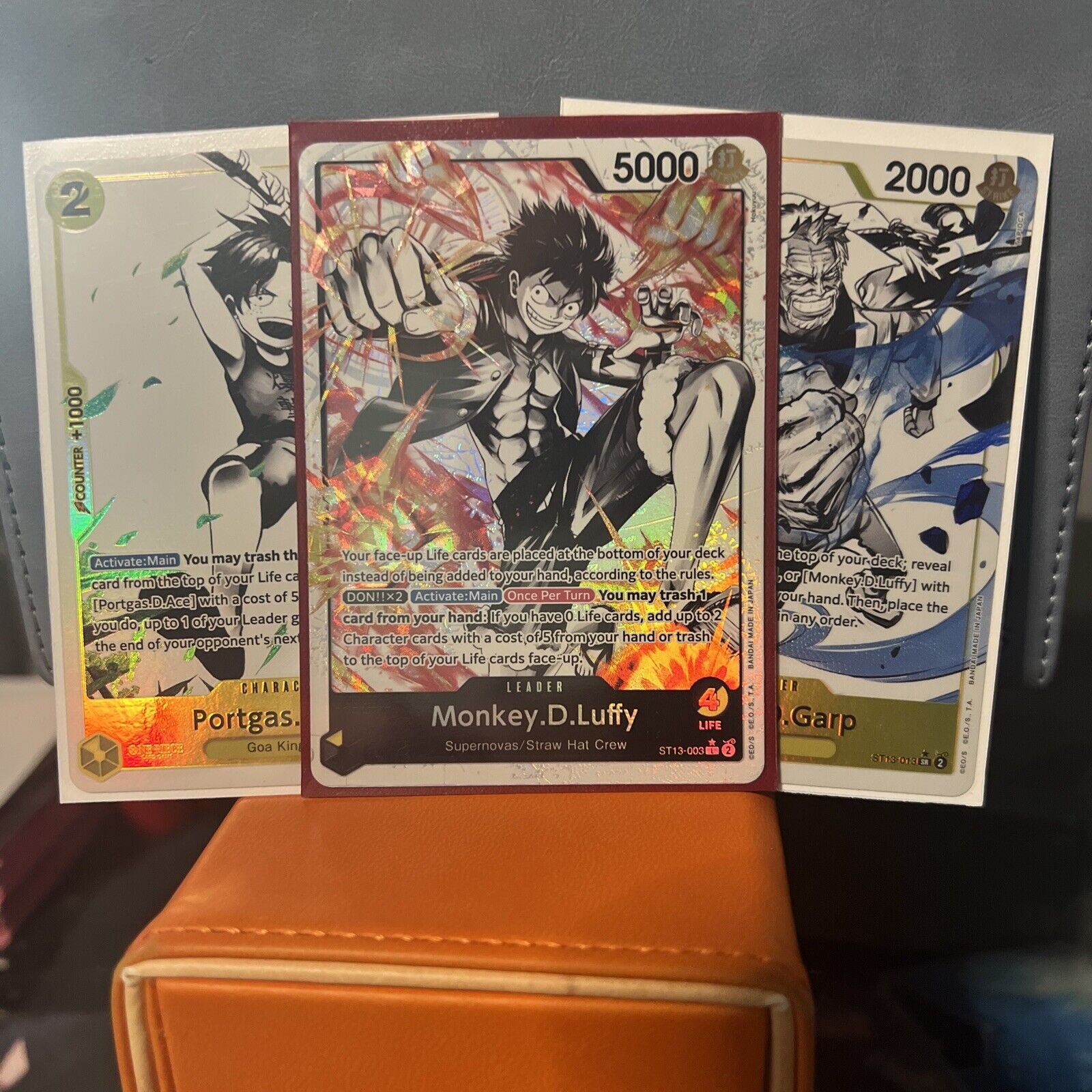 Monkey D Luffy And Lot  ST13-003 Parallel The Three Brothers One Piece Card