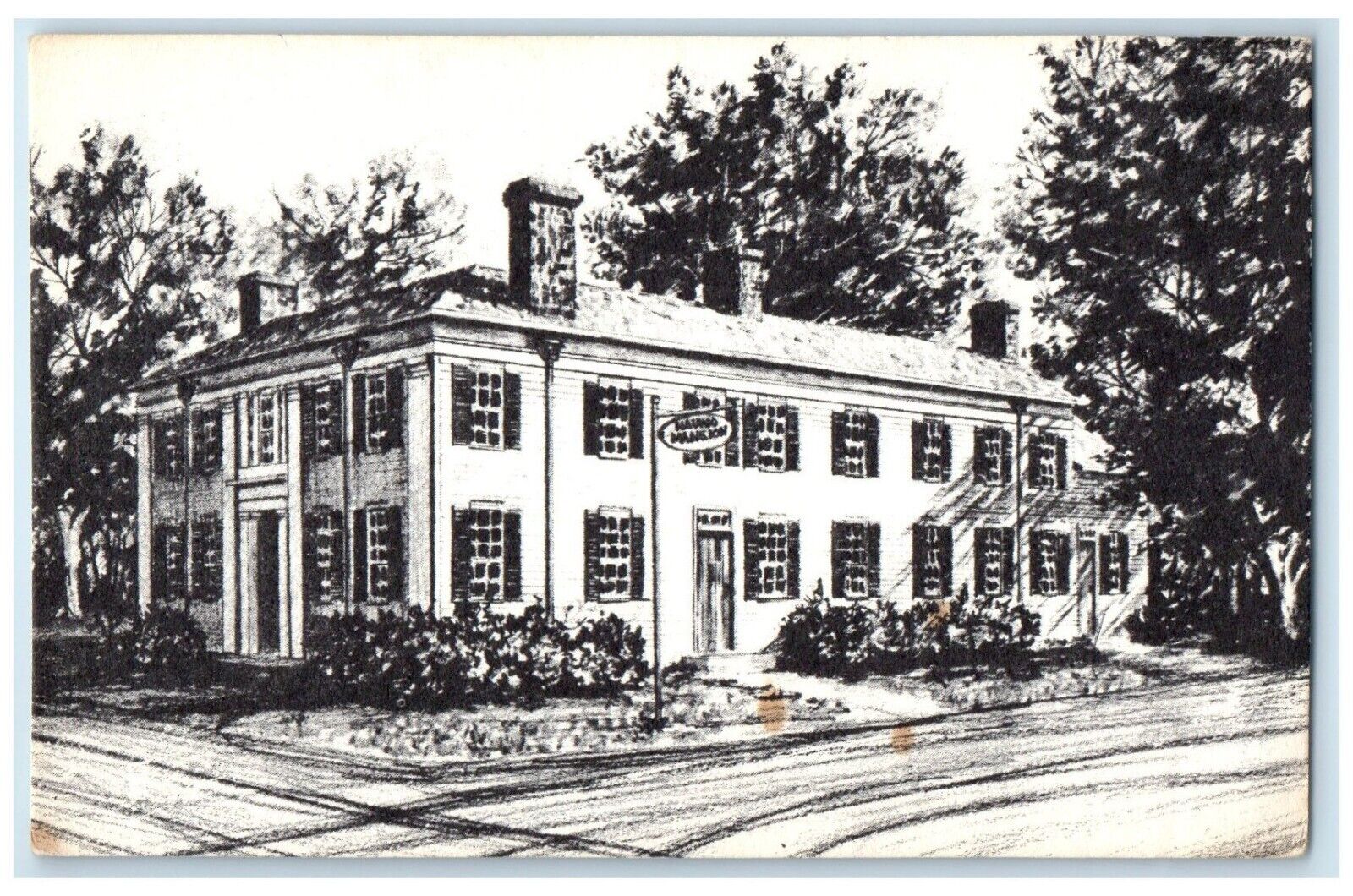 c1940 Joseph Smith Nauvoo Mansion Exterior Building Nauvoo Illinois IL Postcard