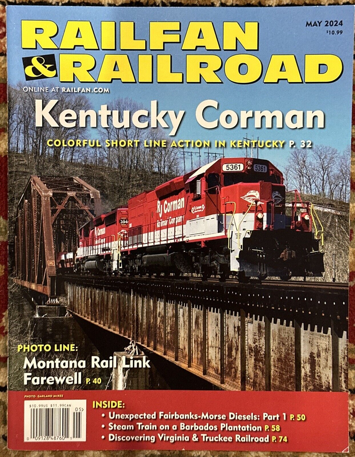 RAILFAN & RAILROAD MAGAZINE May  2024 Kentucky Corman