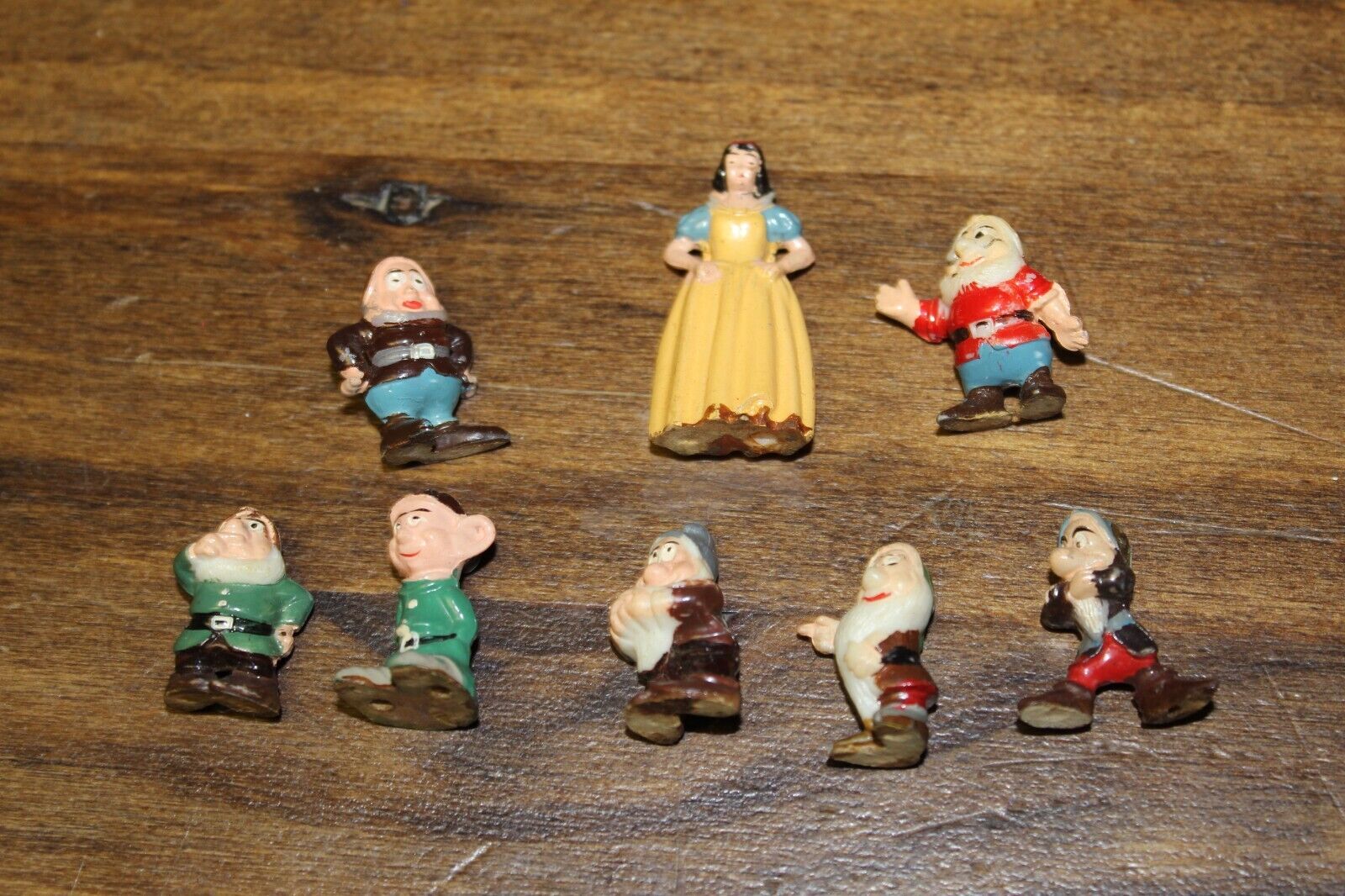 Vintage Disneykins Snow White and Seven Dwarves 1960\'s Medium Wear