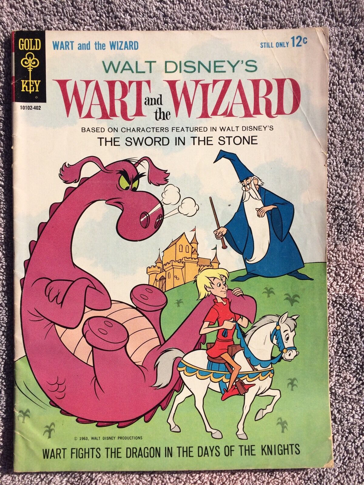 Walt Disney\'s Wart and the Wizard (Gold Key, 1963) Sword in the Stone