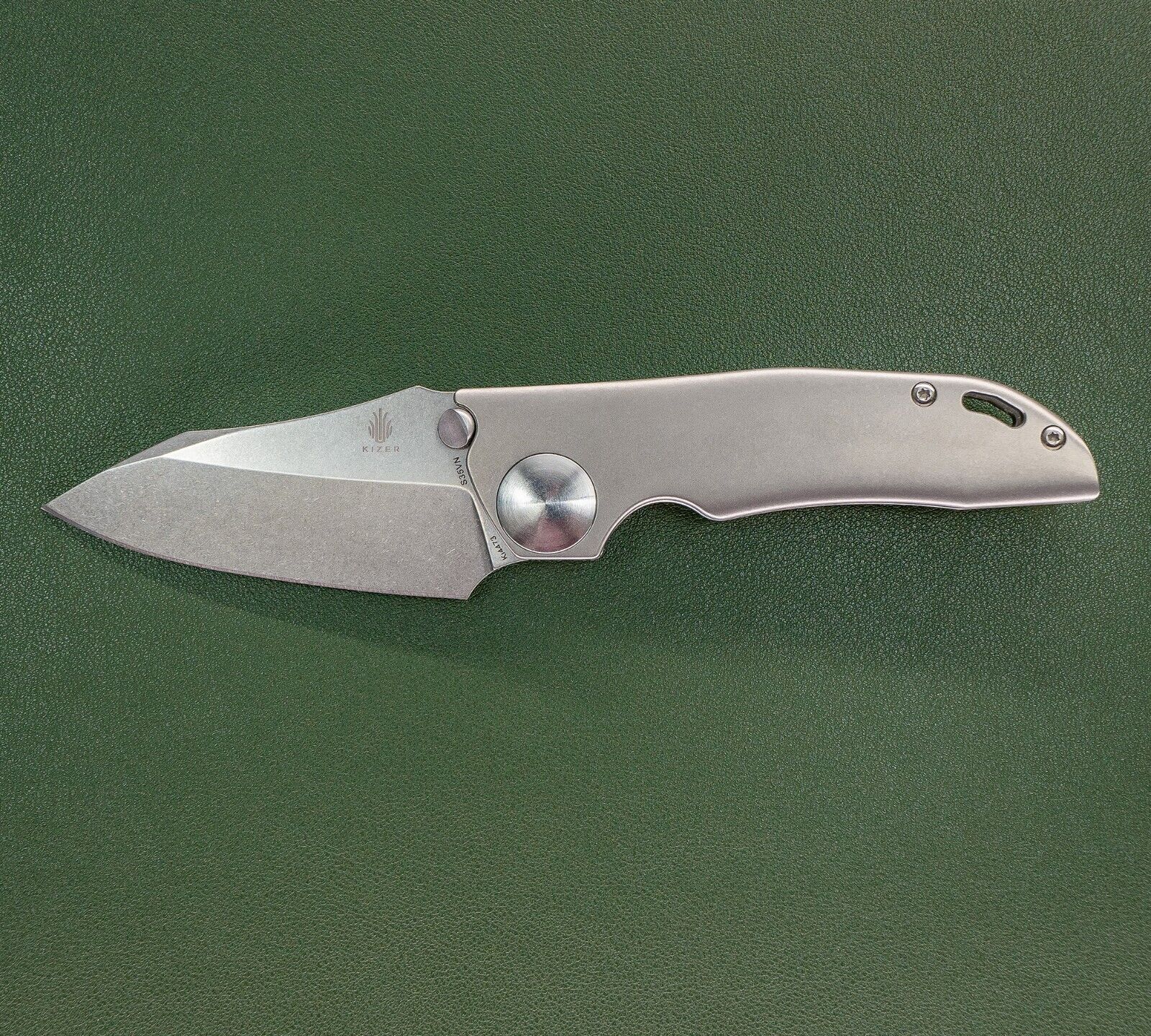 Kizer Knives GPB1 Folding Knife Titanium S35VN John Gray NEW Discontinued Model
