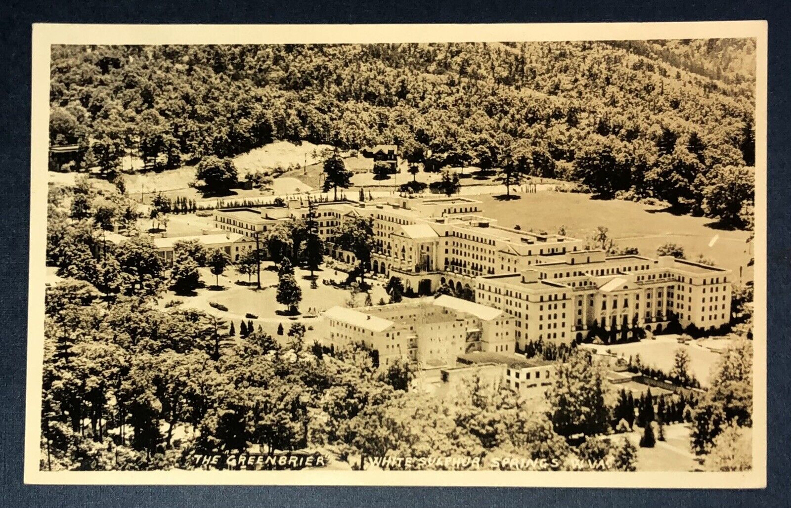RPPC Real Photo Postcard The Greenbrier Hotel West Virginia Aerial View c1925