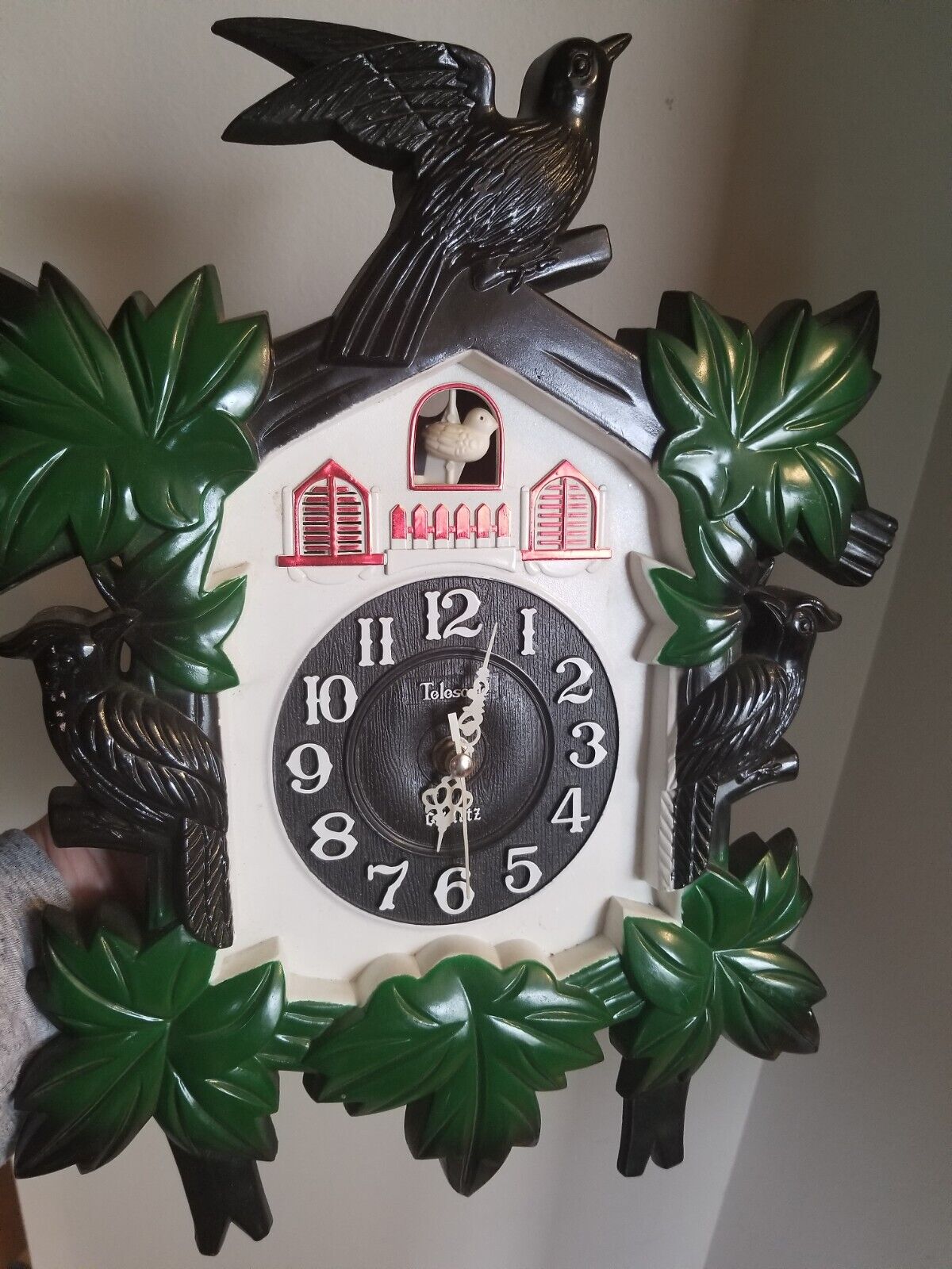 Vintage Telesonic Plastic Cuckoo Clock