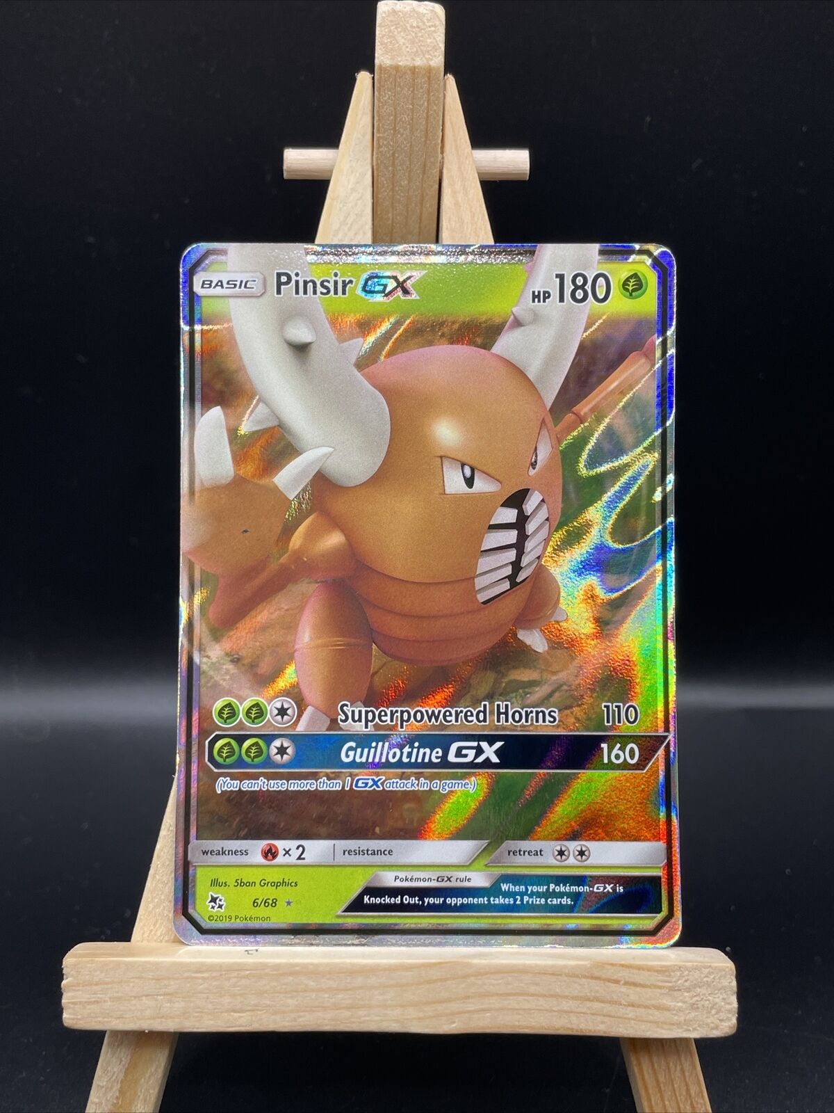 Pinsir GX 6/68 Hidden Fate German Pokemon Trading Card