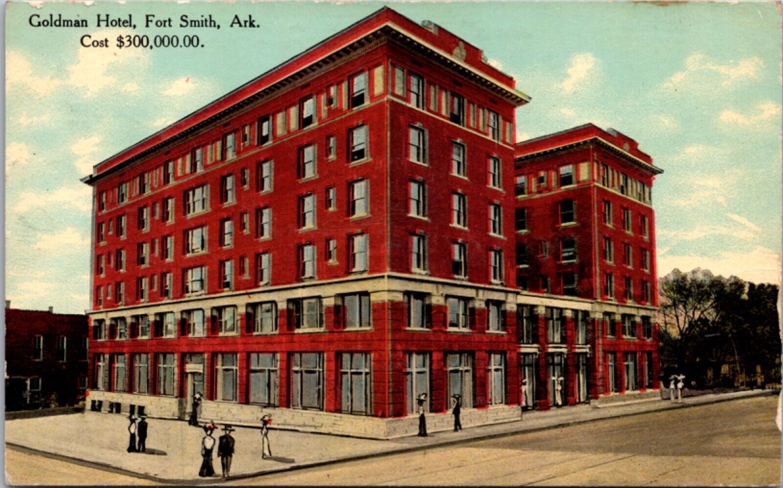 Postcard Goldman Hotel in Fort Smith, Arkansas
