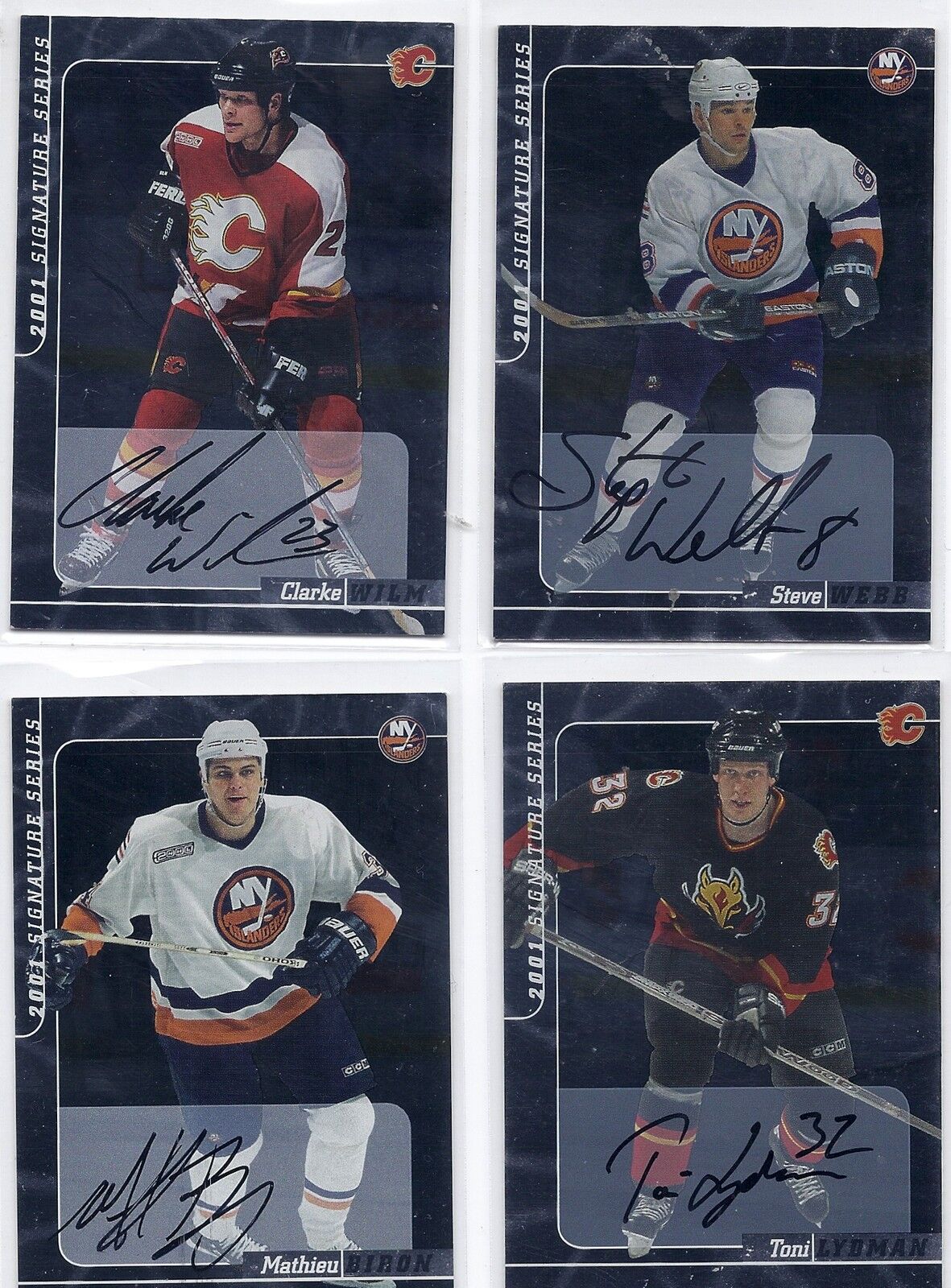 2001 ITG SS #46 Steve Webb New York Islanders Signed Autographed Card