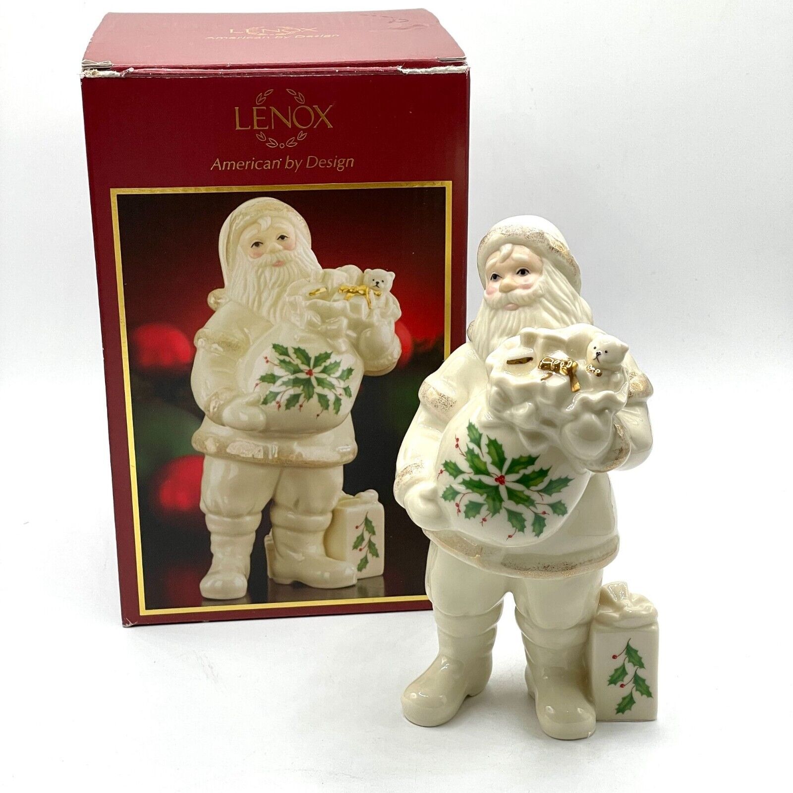 Lenox 2011 Santa with Toy Sack Christmas Holiday Ceramic Figurine Collectible 7\