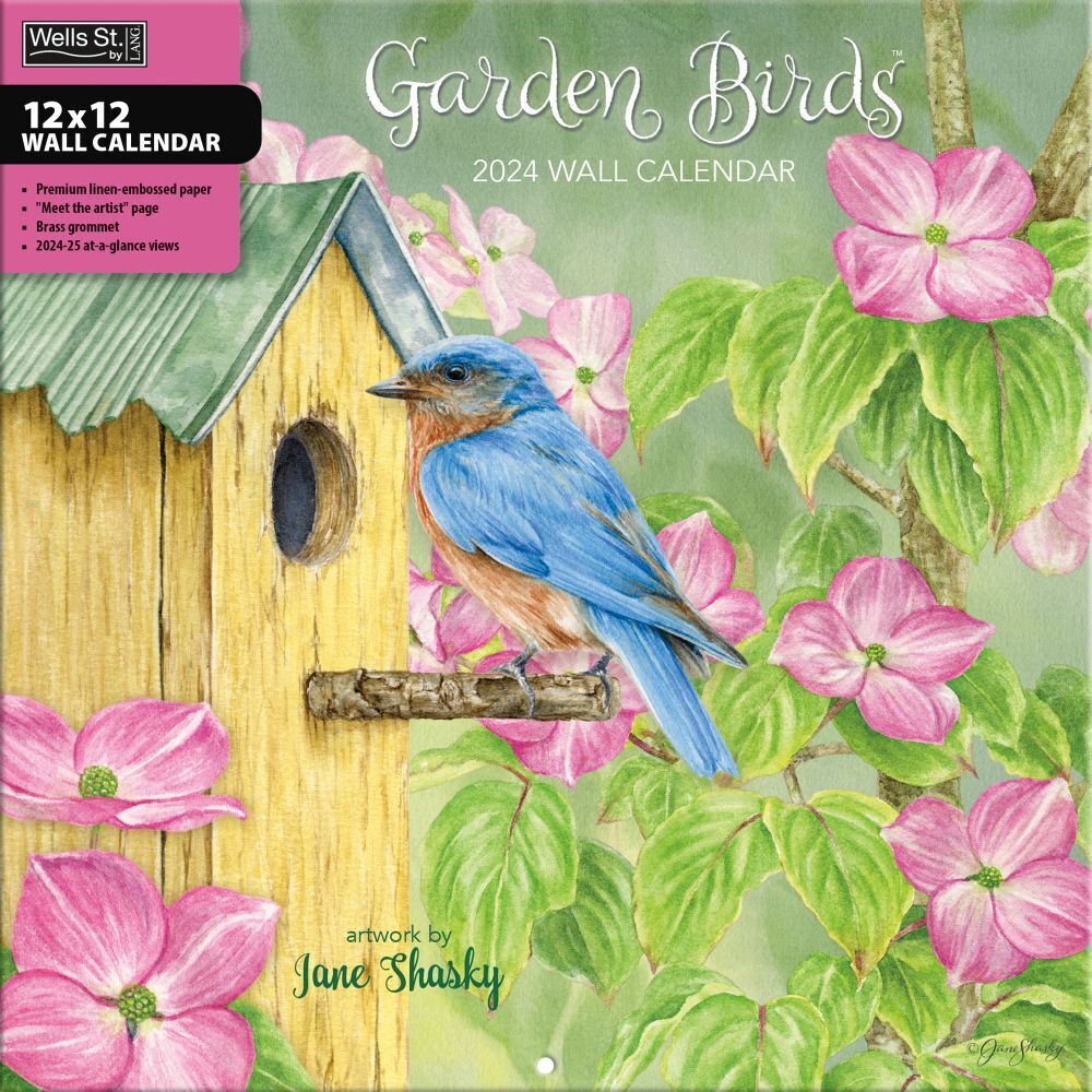 Lang Companies,  Garden Birds 2024 Wall Calendar