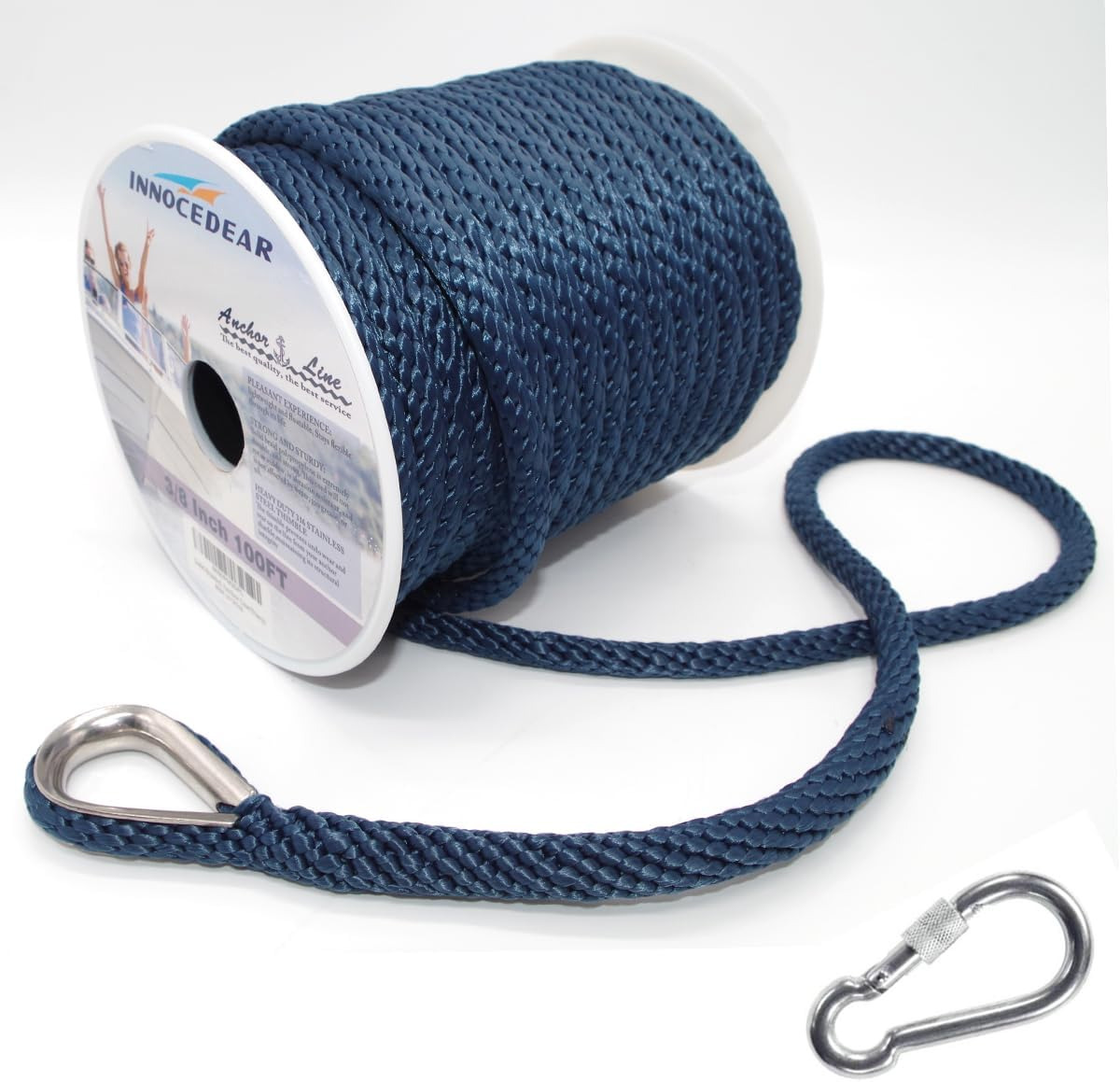 Anchor Rope Braided (Navy, 3/8\